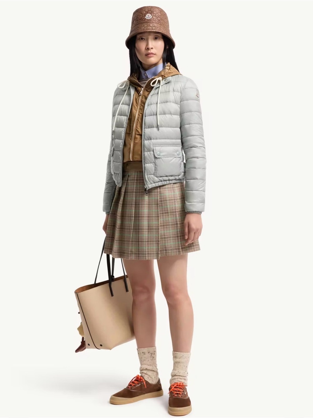 Moncler Lans Packable Short Down Jacket size XXS gray